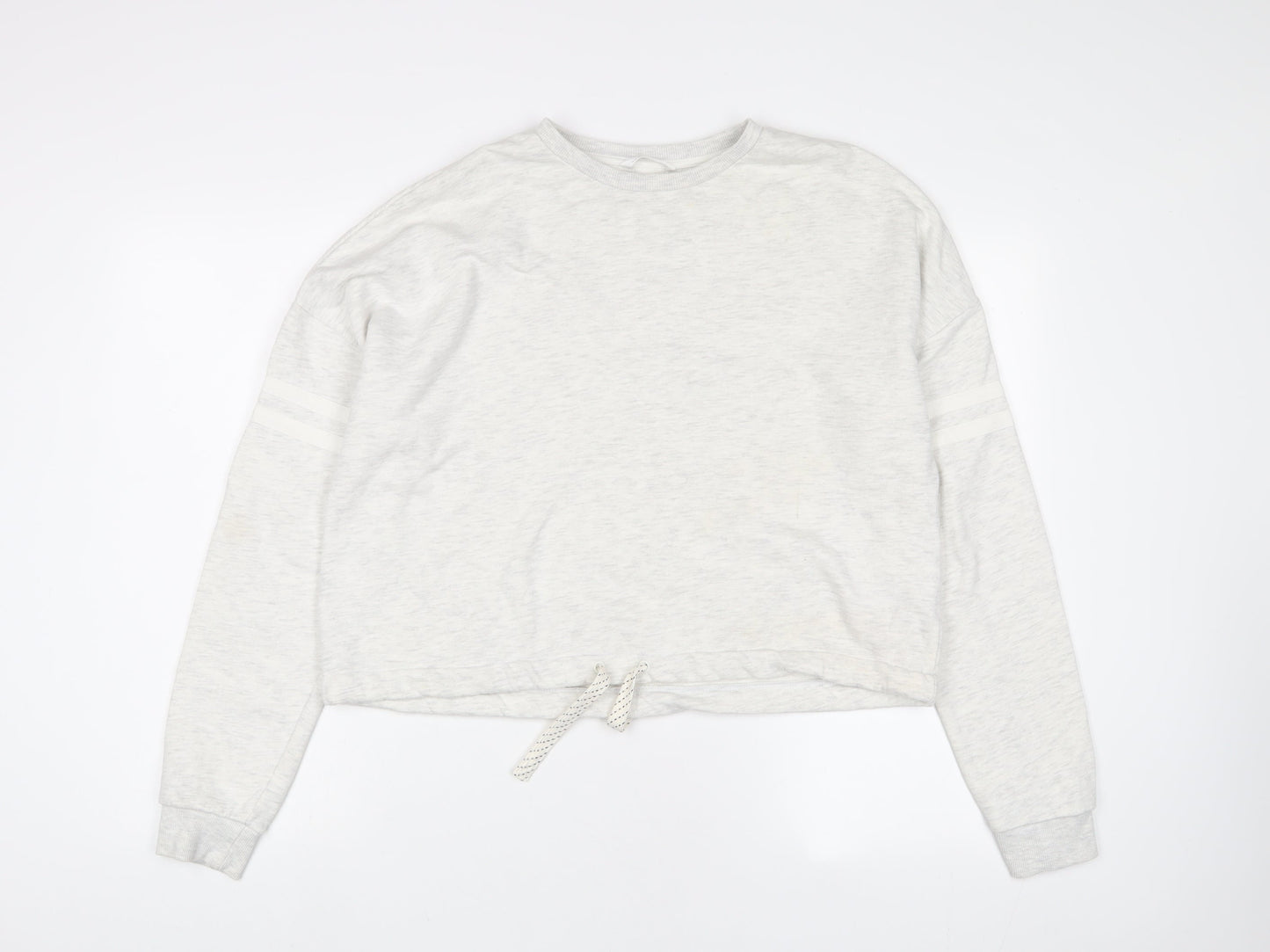 Marks and Spencer Girls Grey Cotton Pullover Sweatshirt Size 15-16 Years Pullover