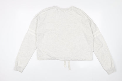 Marks and Spencer Girls Grey Cotton Pullover Sweatshirt Size 15-16 Years Pullover
