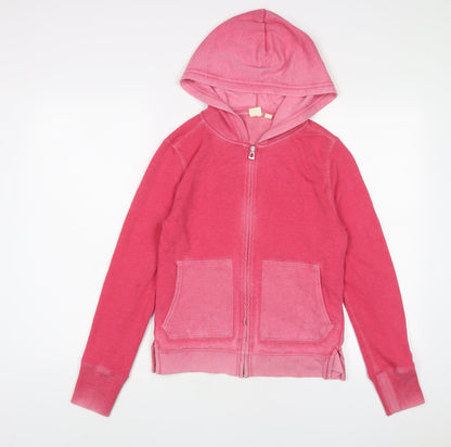 Gap Womens Pink Cotton Full Zip Hoodie Size XS Zip