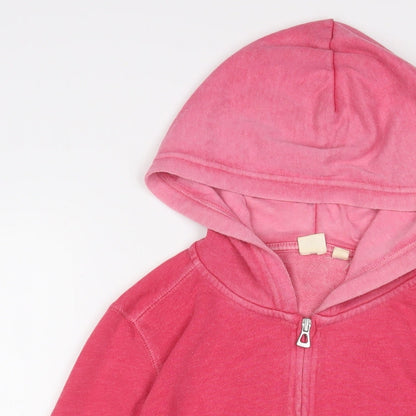 Gap Womens Pink Cotton Full Zip Hoodie Size XS Zip
