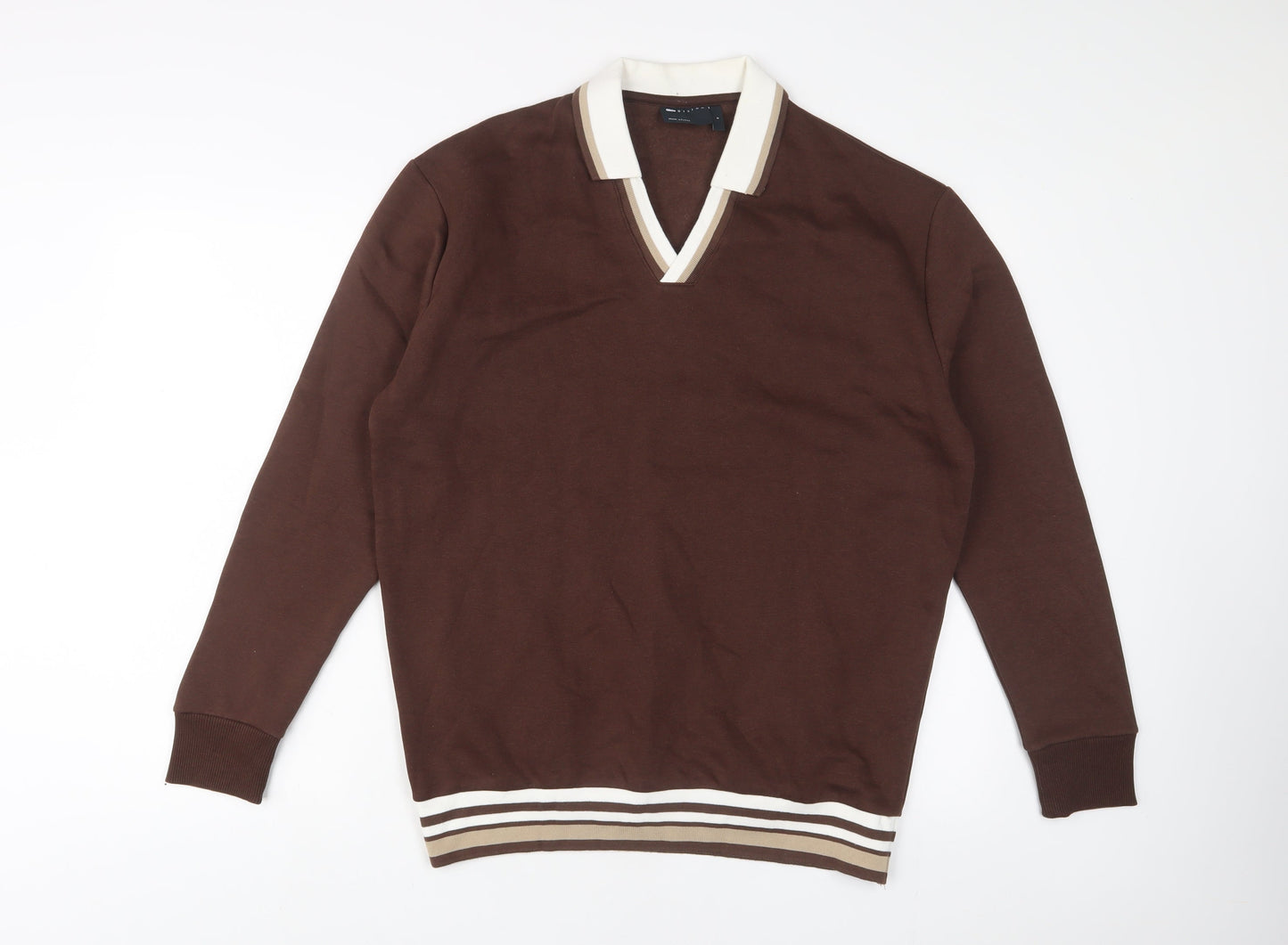 Mens UK Size S ASOS Brown Pullover Sweatshirt