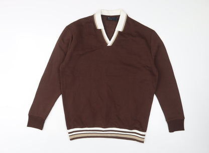 Mens UK Size S ASOS Brown Pullover Sweatshirt