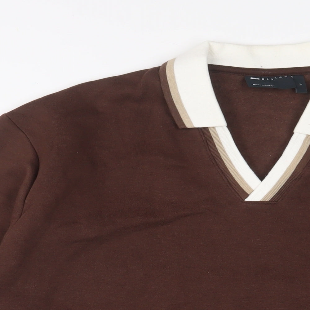 Mens UK Size S ASOS Brown Pullover Sweatshirt