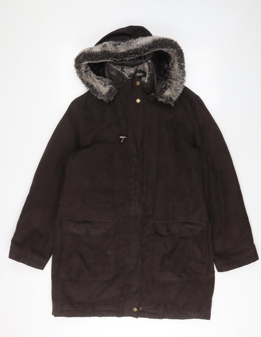 Womens UK Size 10 Debenhams Brown Jacket