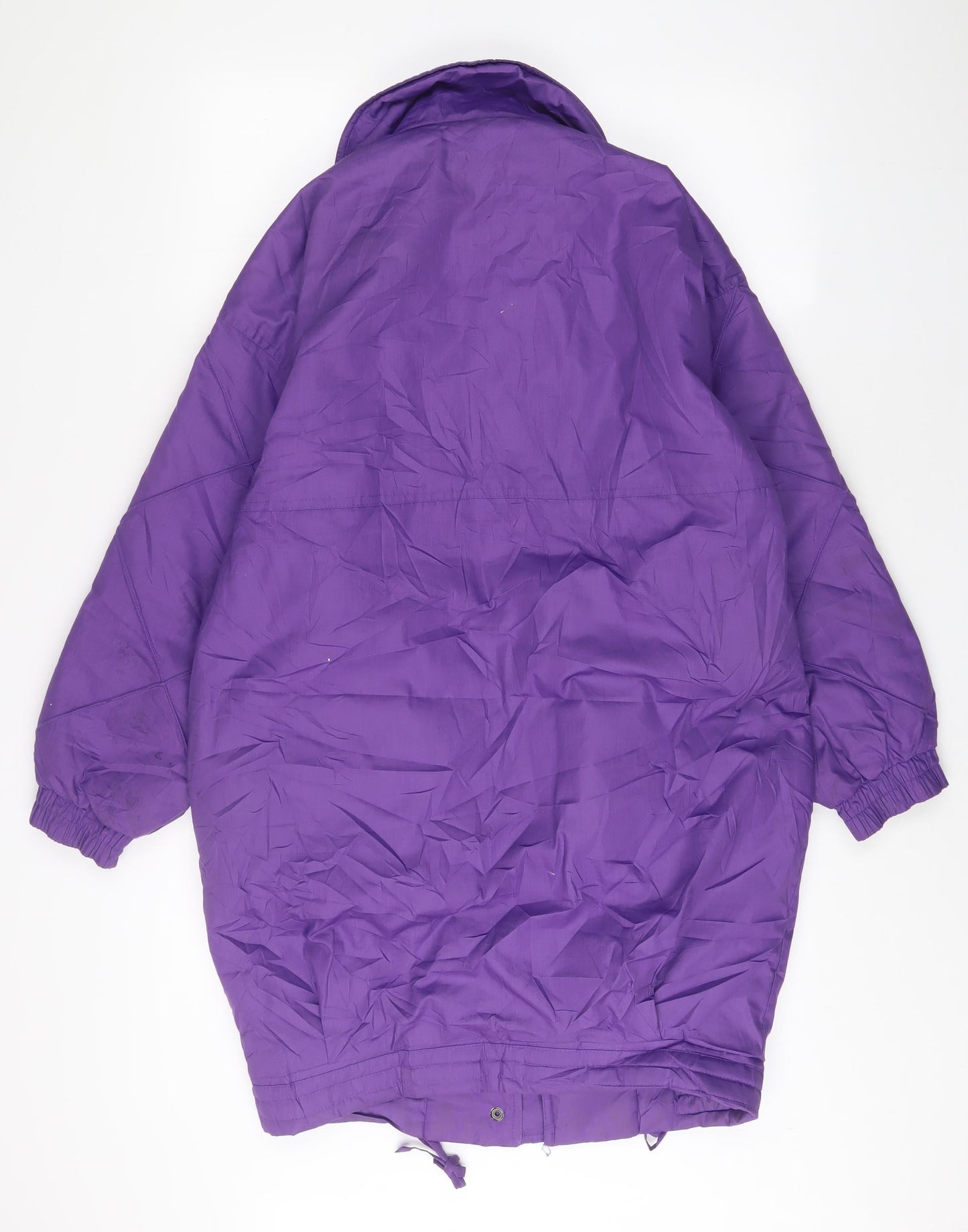 Casual Women Womens Purple Jacket Coat Size 10 Zip - Pockets