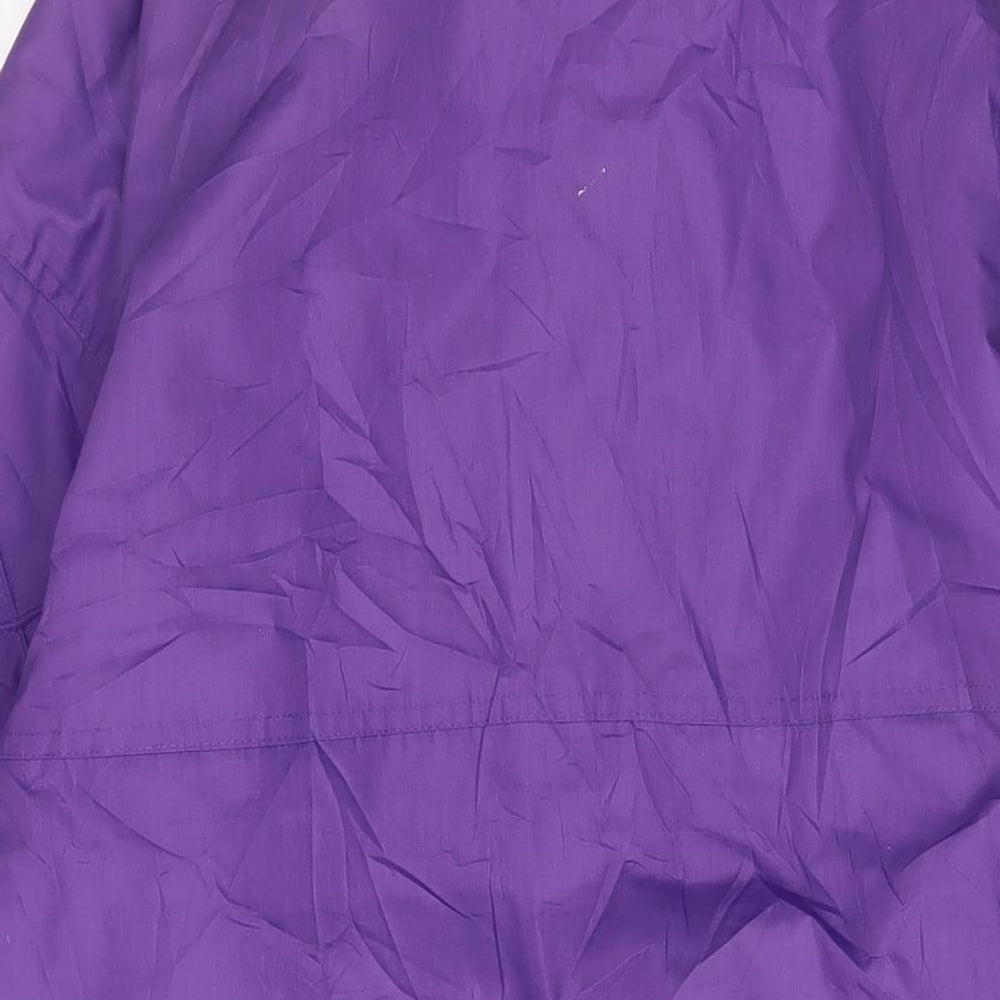 Casual Women Womens Purple Jacket Coat Size 10 Zip - Pockets