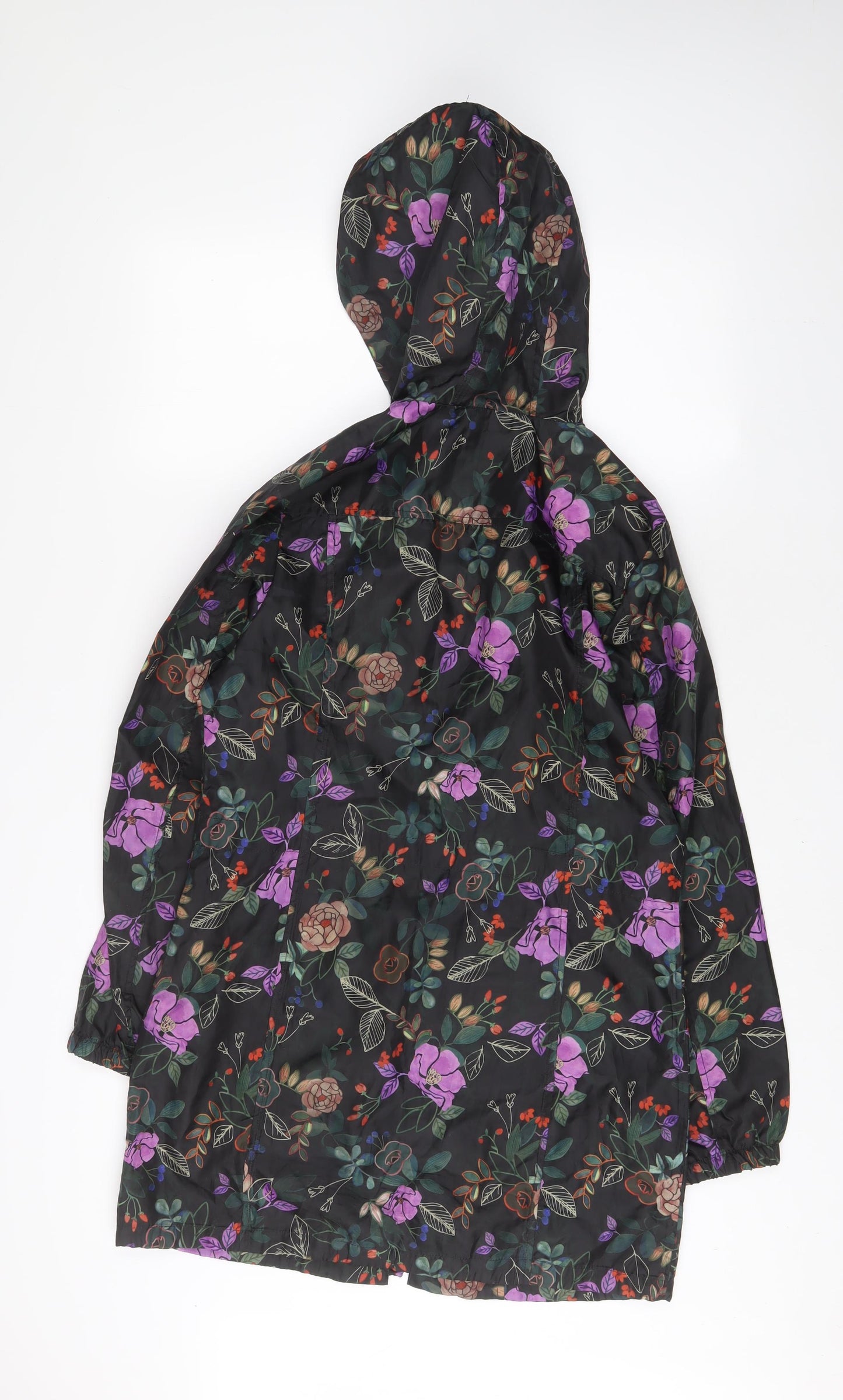 B.You Womens Multicoloured Floral Jacket Size 10 Zip - Pockets