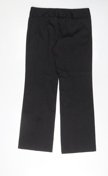 Womens UK Size 14 Etam Regular Fit  Black Trousers