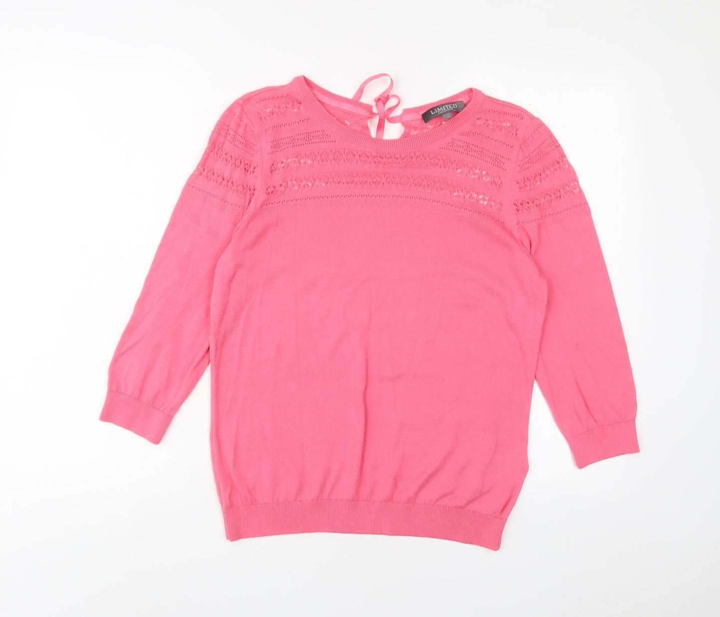 Womens UK Size 14 Limited Collection Pink Pullover Jumper