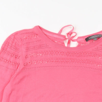 Womens UK Size 14 Limited Collection Pink Pullover Jumper