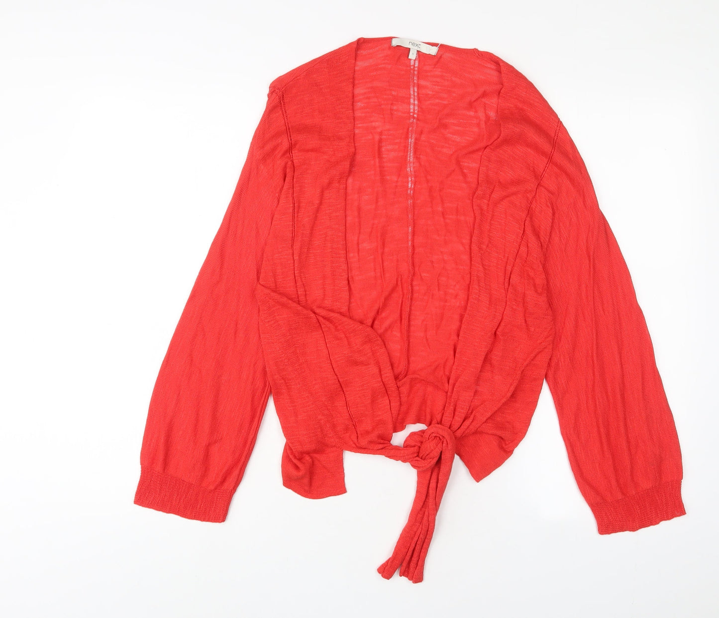 Womens UK Size S NEXT Red Cardigan Jumper