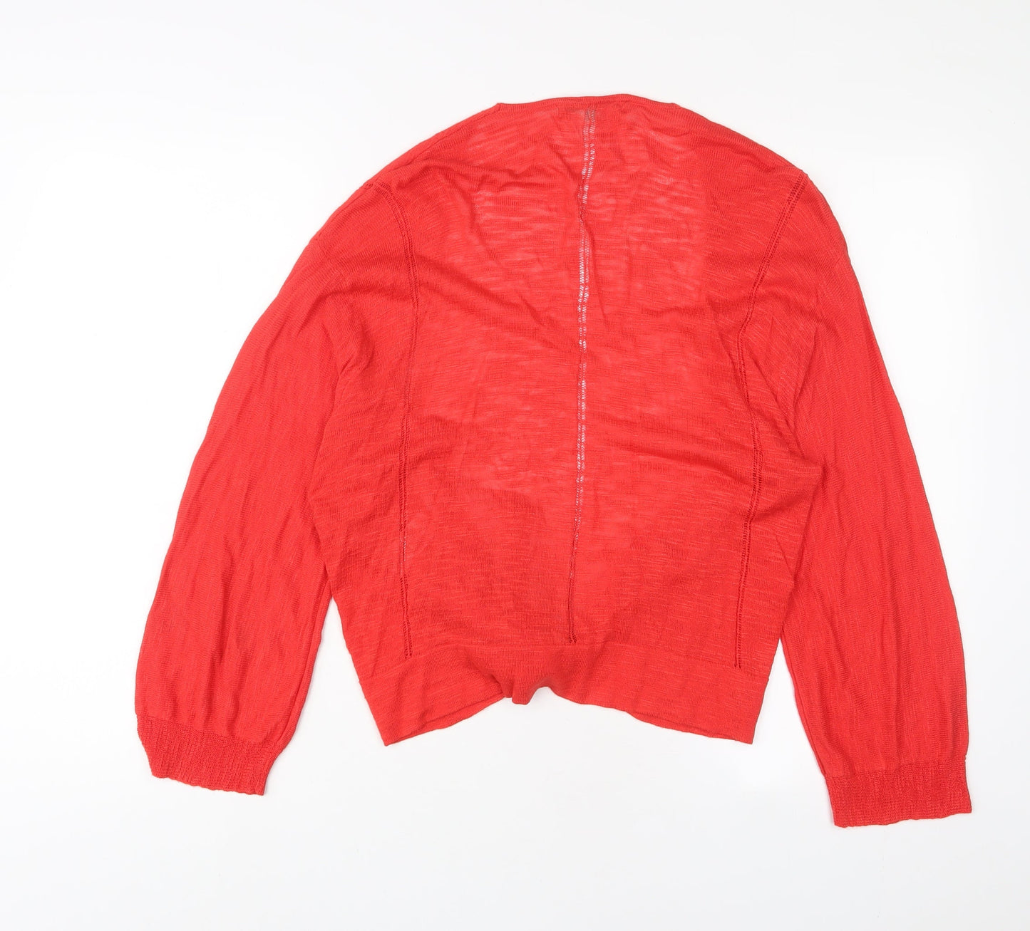 Womens UK Size S NEXT Red Cardigan Jumper
