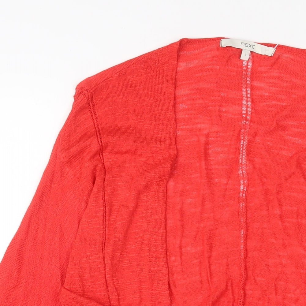 Womens UK Size S NEXT Red Cardigan Jumper