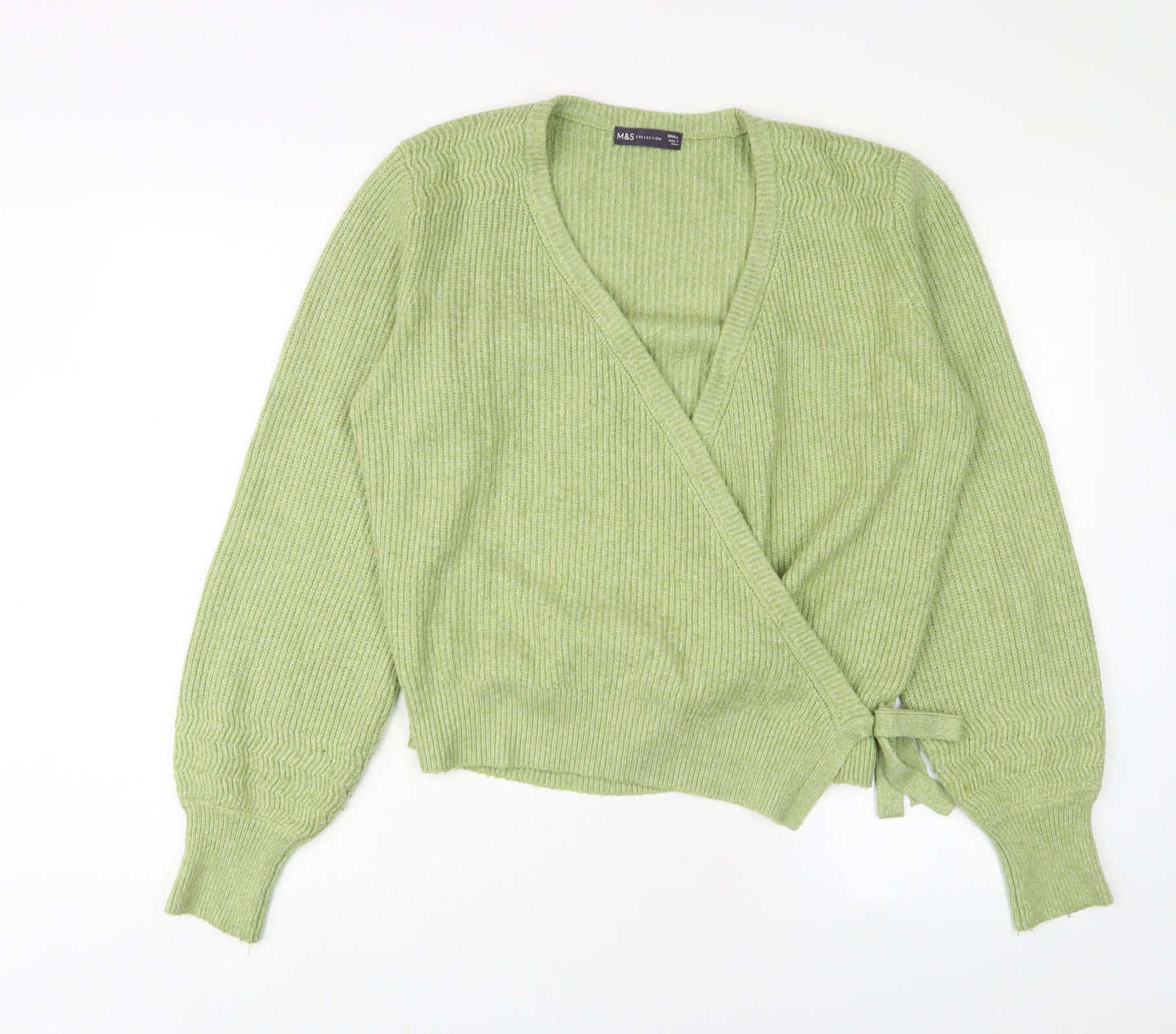 Womens UK Size S Marks and Spencer Green Pullover Jumper
