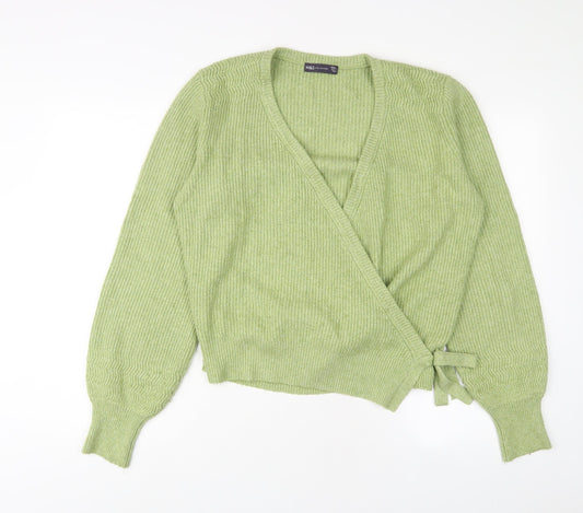 Womens UK Size S Marks and Spencer Green Pullover Jumper