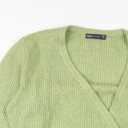 Womens UK Size S Marks and Spencer Green Pullover Jumper