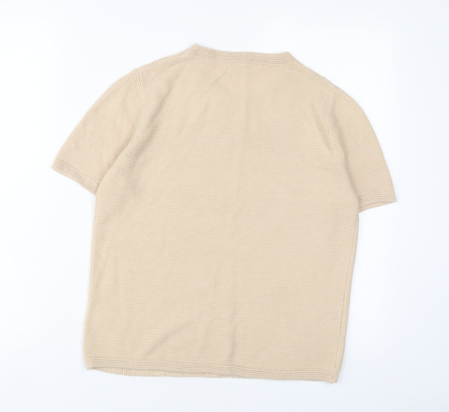Womens UK Size 10 Classic Beige Pullover Jumper