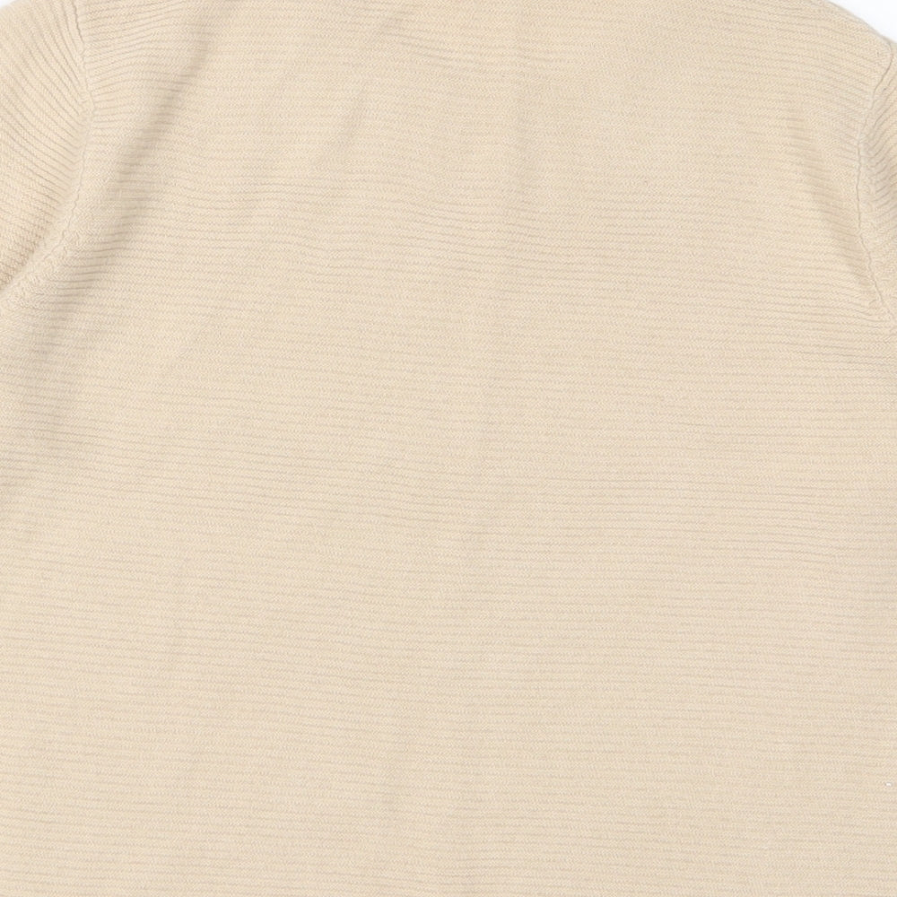Womens UK Size 10 Classic Beige Pullover Jumper