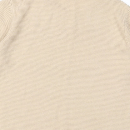 Womens UK Size 10 Classic Beige Pullover Jumper