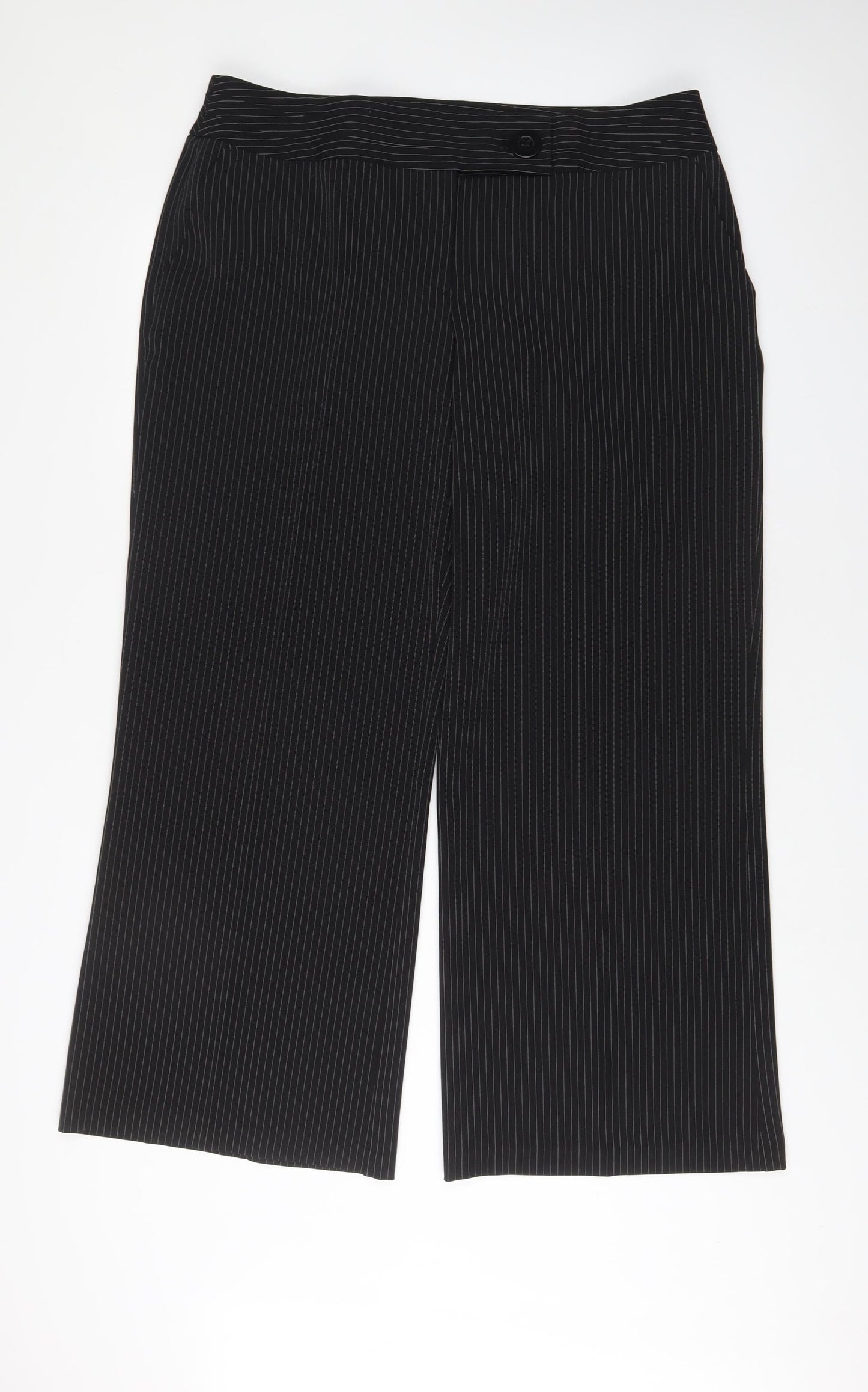 Womens UK Size 18 South Regular Fit  Black Trousers