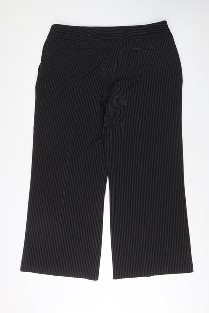 Womens UK Size 18 South Regular Fit  Black Trousers