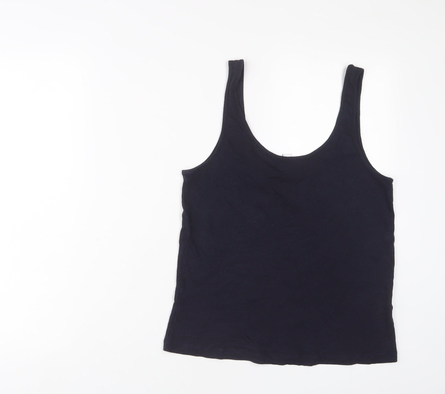 & Other Stories Womens Blue Cotton Basic T-Shirt Size XS Scoop Neck