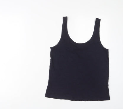 & Other Stories Womens Blue Cotton Basic T-Shirt Size XS Scoop Neck