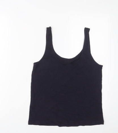 & Other Stories Womens Blue Cotton Basic T-Shirt Size XS Scoop Neck