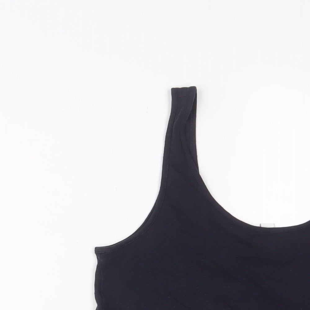 & Other Stories Womens Blue Cotton Basic T-Shirt Size XS Scoop Neck