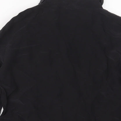 & Other Stories Womens Black Viscose Basic Button-Up Size 10 Collared
