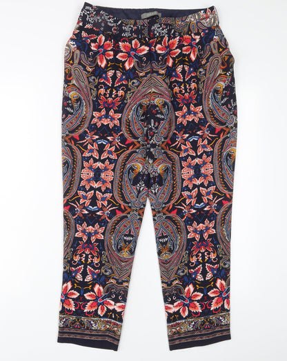 Womens UK Size 10 Oasis Regular Fit  Multicoloured Trousers
