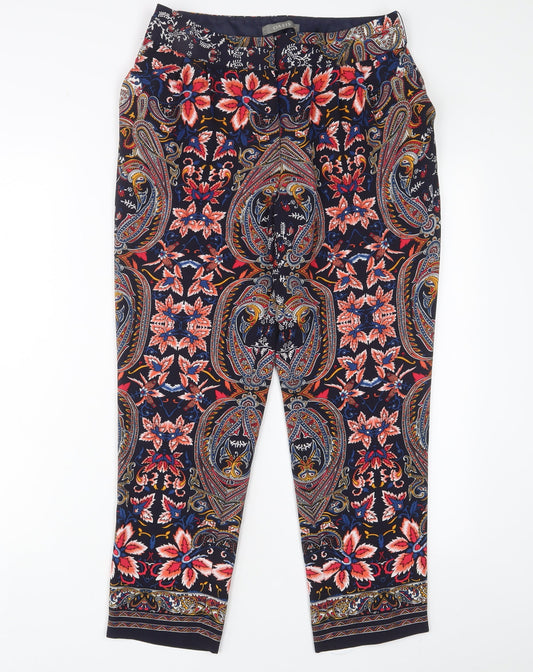 Womens UK Size 10 Oasis Regular Fit  Multicoloured Trousers