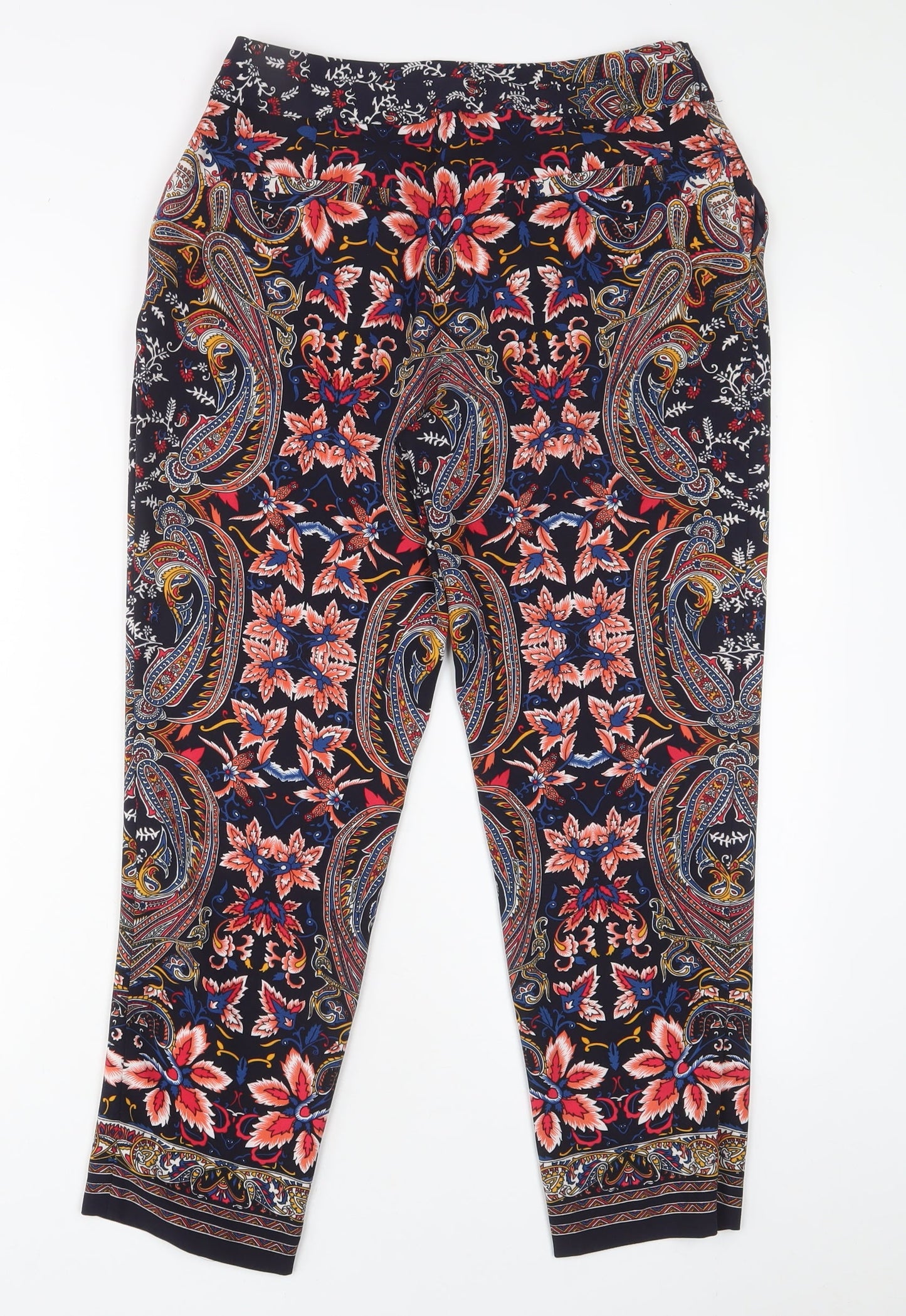 Womens UK Size 10 Oasis Regular Fit  Multicoloured Trousers