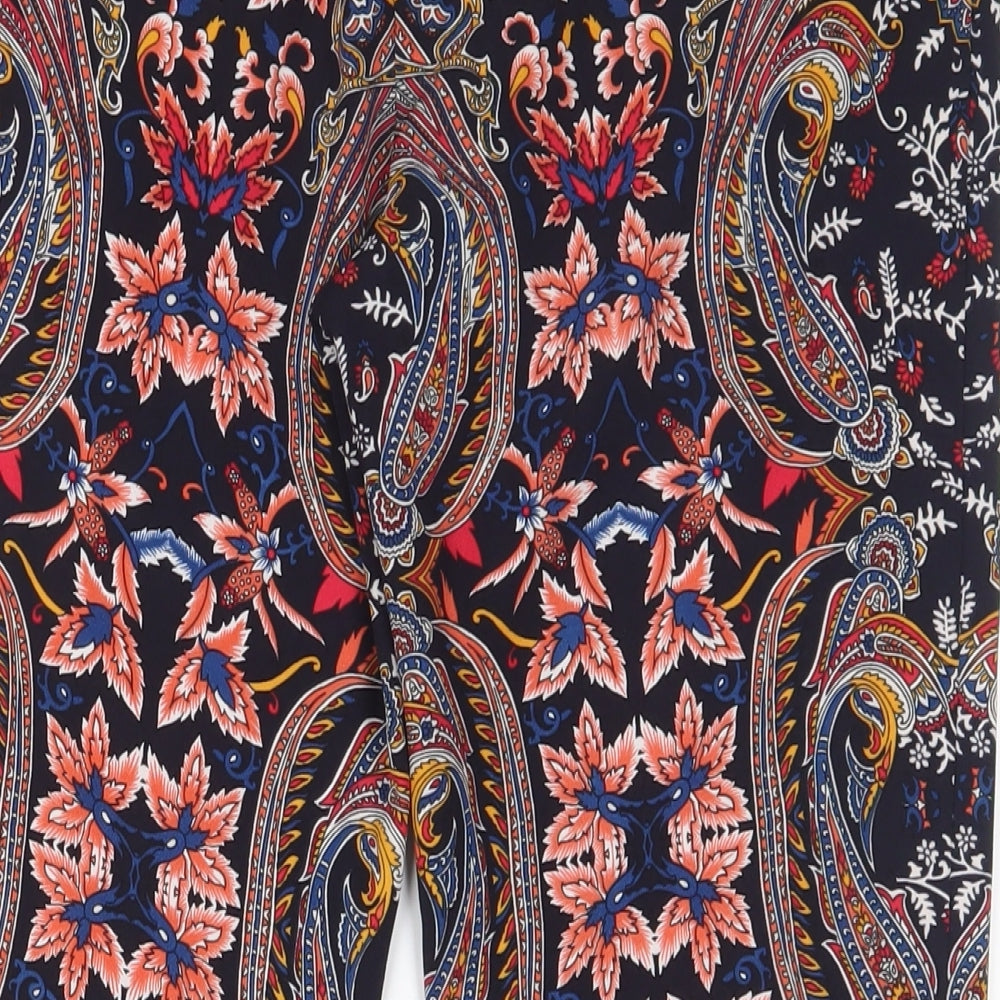 Womens UK Size 10 Oasis Regular Fit  Multicoloured Trousers