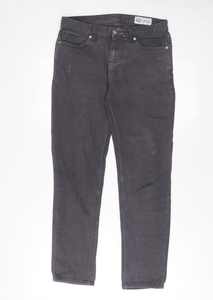 Denim & Co. Mens Grey Cotton Skinny Jeans Size 28 in L30 in Regular Zip