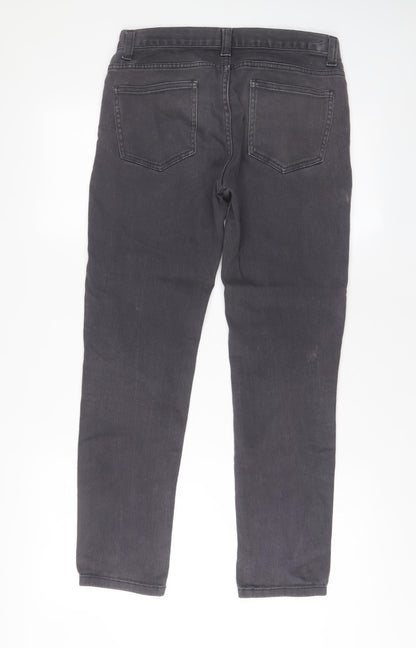 Denim & Co. Mens Grey Cotton Skinny Jeans Size 28 in L30 in Regular Zip