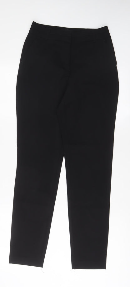 New Look Womens Black Polyester Trousers Size 6 L29 in Regular Hook & Eye