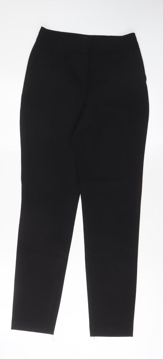 New Look Womens Black Polyester Trousers Size 6 L29 in Regular Hook & Eye