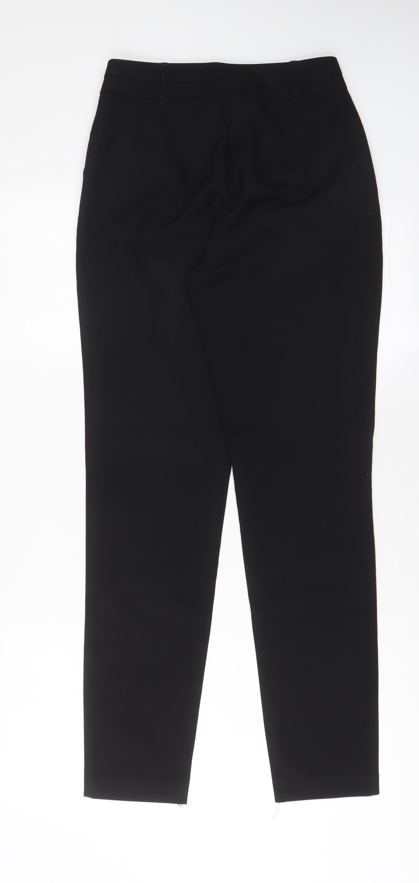 New Look Womens Black Polyester Trousers Size 6 L29 in Regular Hook & Eye