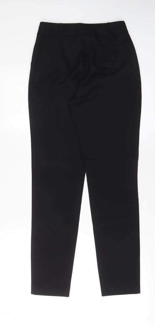 New Look Womens Black Polyester Trousers Size 6 L29 in Regular Hook & Eye