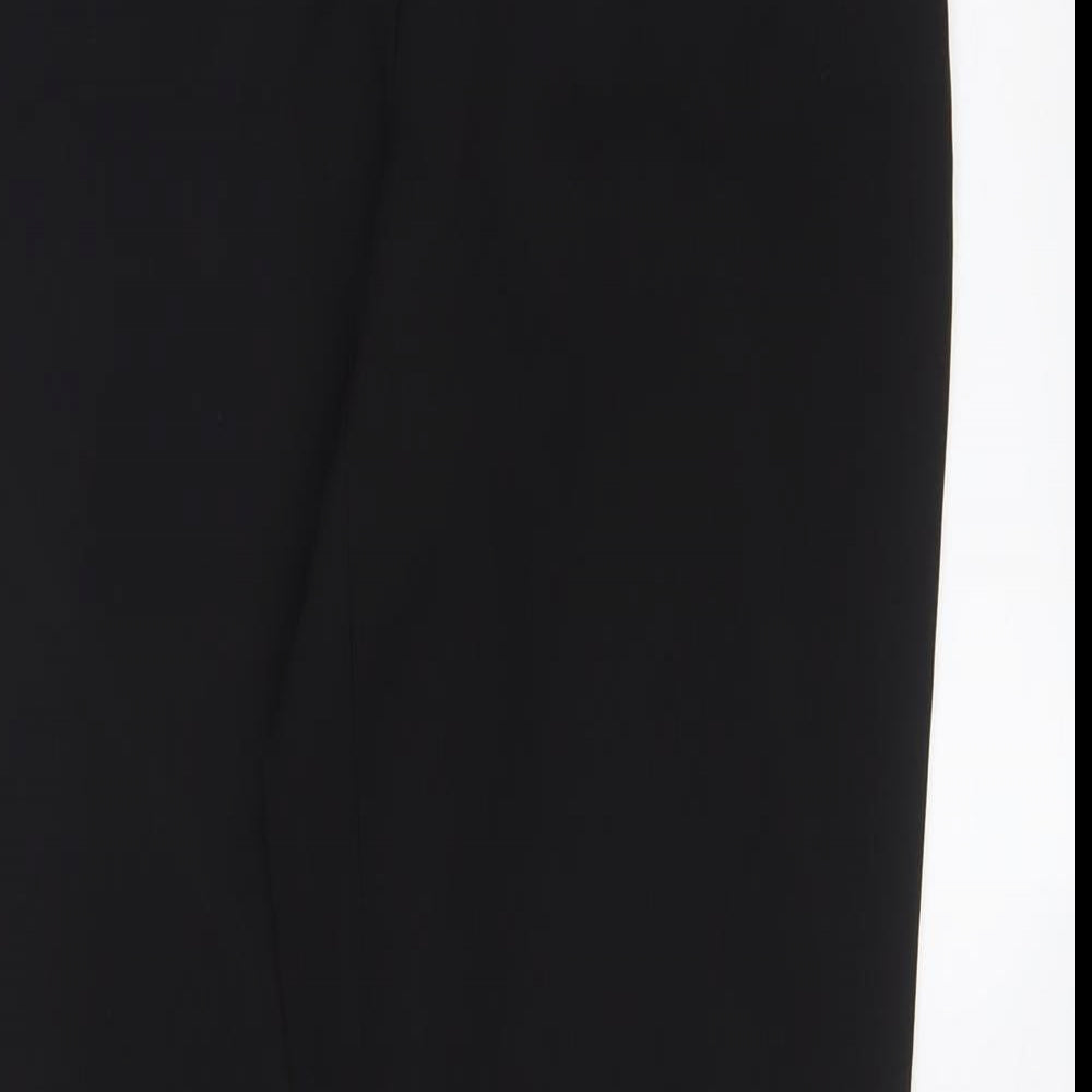 New Look Womens Black Polyester Trousers Size 6 L29 in Regular Hook & Eye