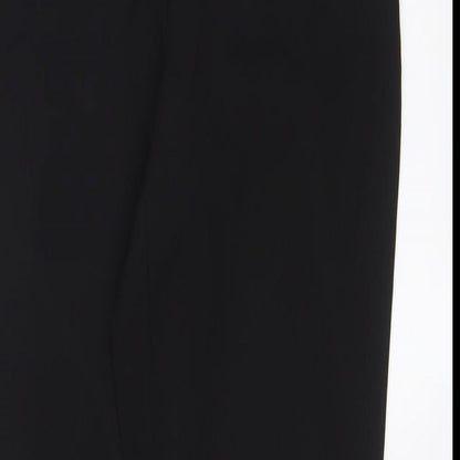 New Look Womens Black Polyester Trousers Size 6 L29 in Regular Hook & Eye