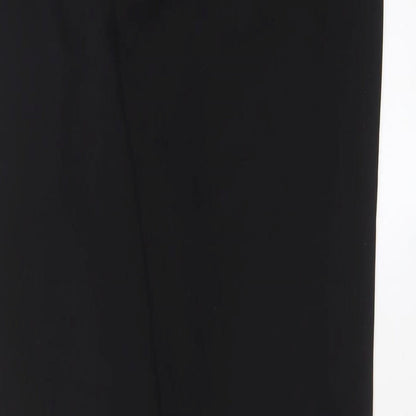 New Look Womens Black Polyester Trousers Size 6 L29 in Regular Hook & Eye