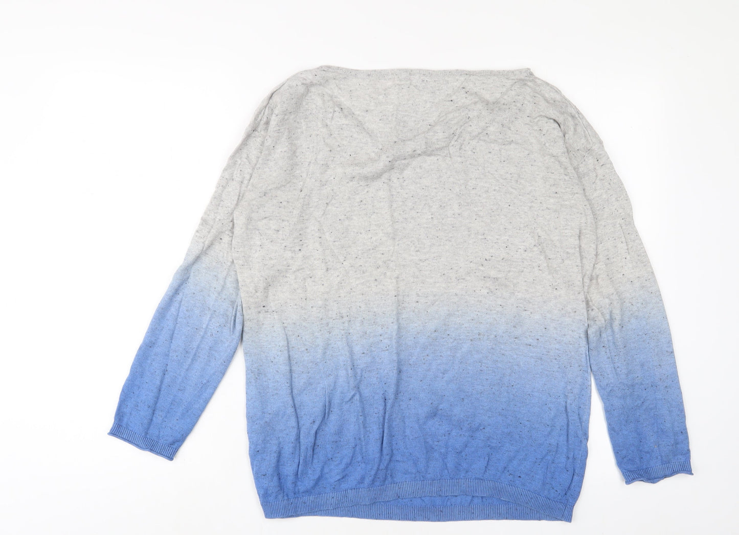 Womens UK Size M YAYA Blue Pullover Jumper