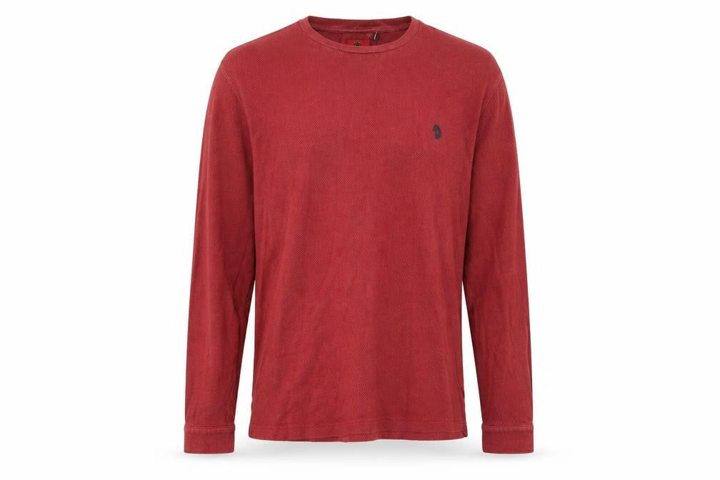Mens UK Size L Luke Red Pullover Sweatshirt