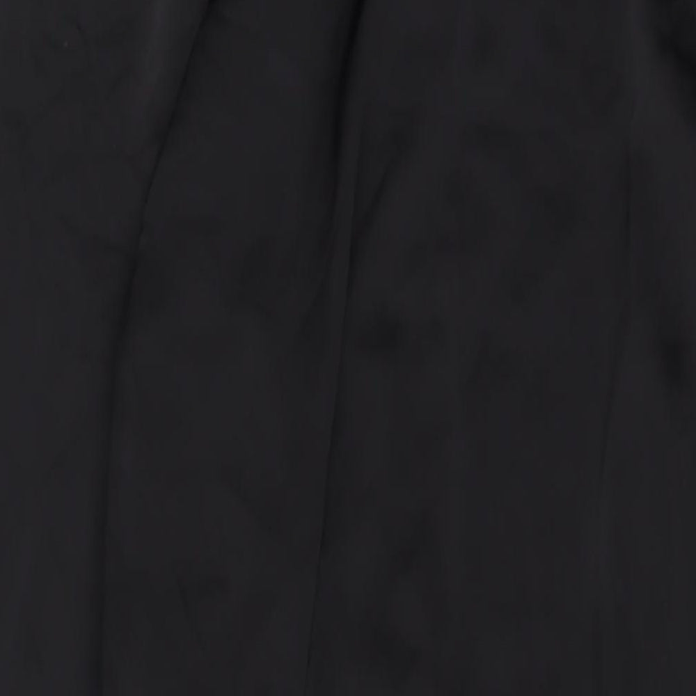 H&M Womens Black Polyester Sheath Size S V-Neck Pullover