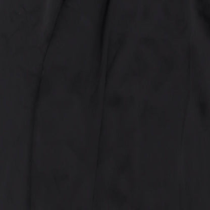 H&M Womens Black Polyester Sheath Size S V-Neck Pullover