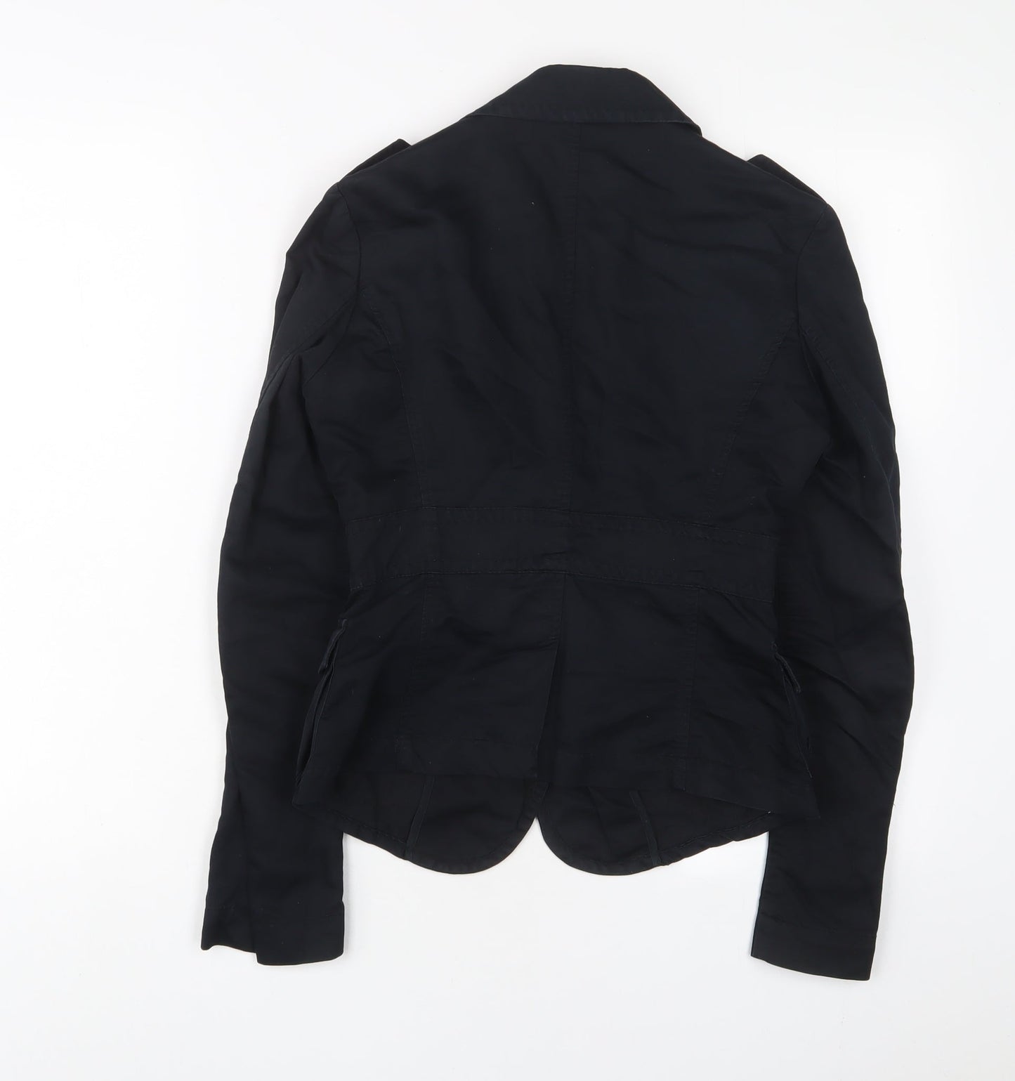 Mexx Womens Black Jacket Blazer Size 8 Button