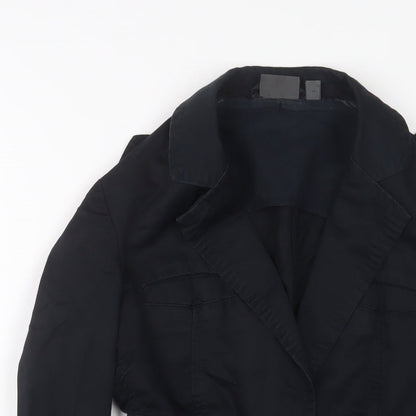 Mexx Womens Black Jacket Blazer Size 8 Button