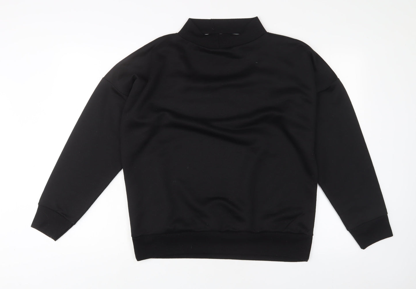 Womens UK Size 14 Boohoo Black Pullover Sweatshirt